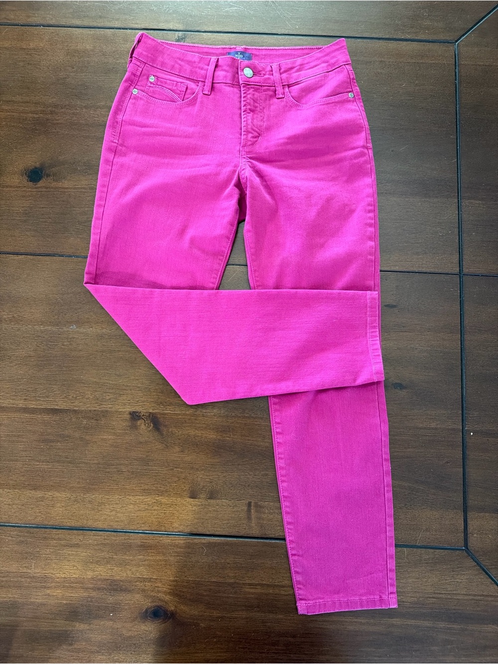 NYDJ Bright Pink Straight Leg Jeans